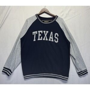 Texas Longhorns Sweatshirt Mens Large Blue Gray New York Popular Football NCAA